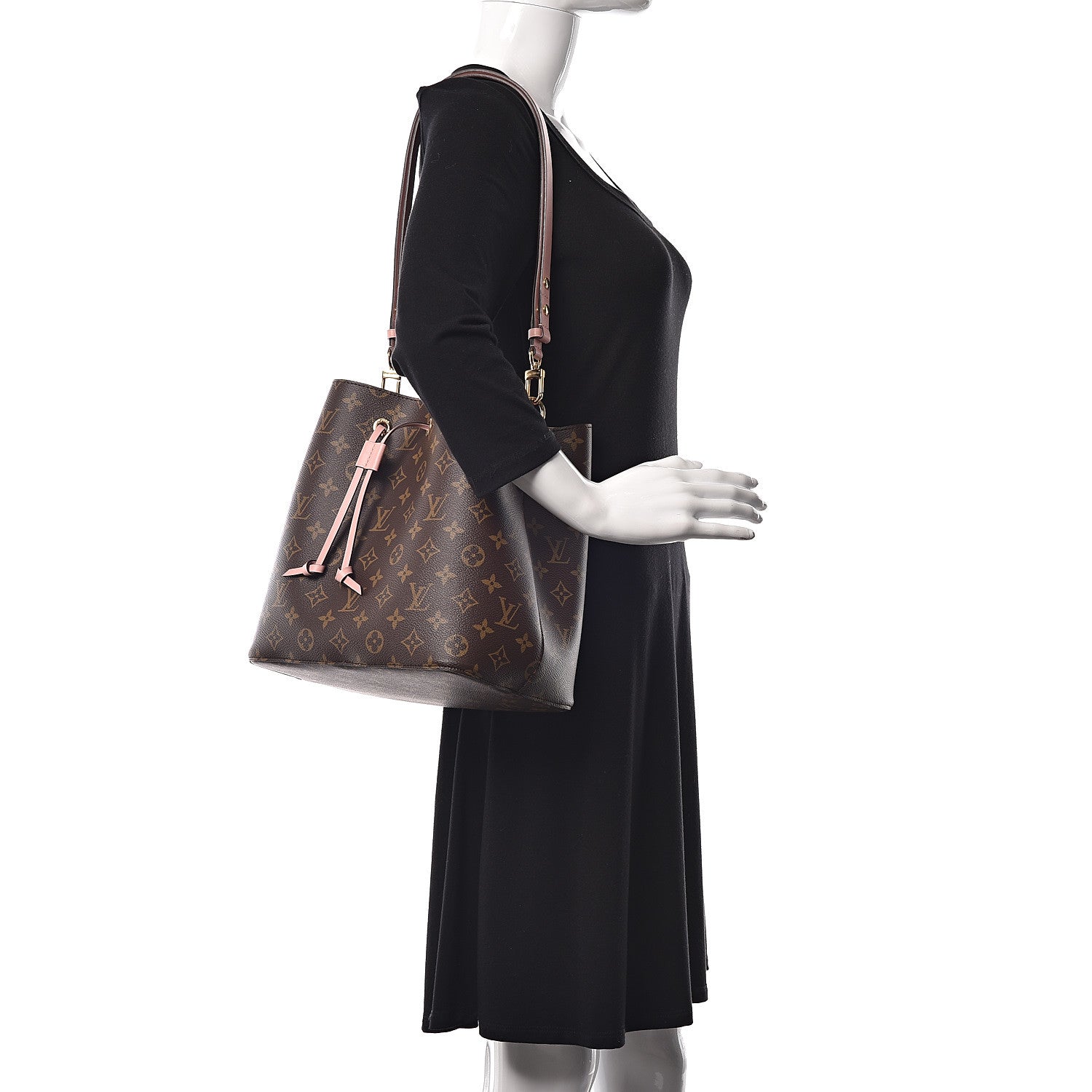 Louis Vuitton Monogram Neonoe MM Rose Poudre 2 of 9