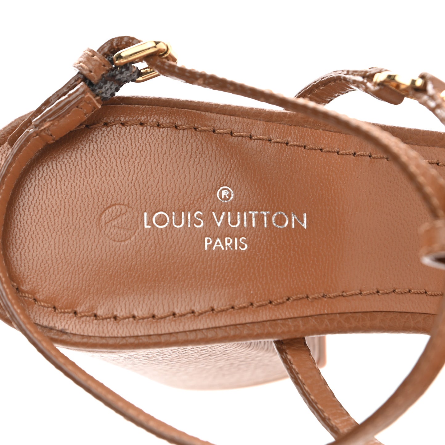 Calfskin Roma Sandals 37 Brown