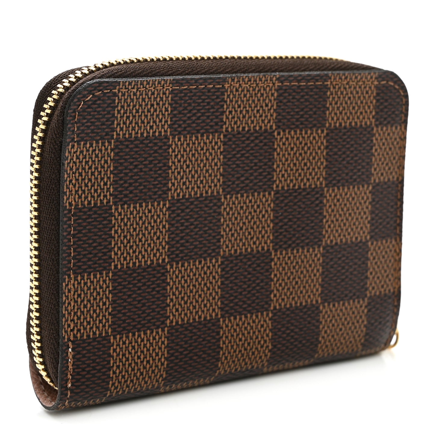 Damier Ebene Zippy Coin Purse Rose Ballerine
