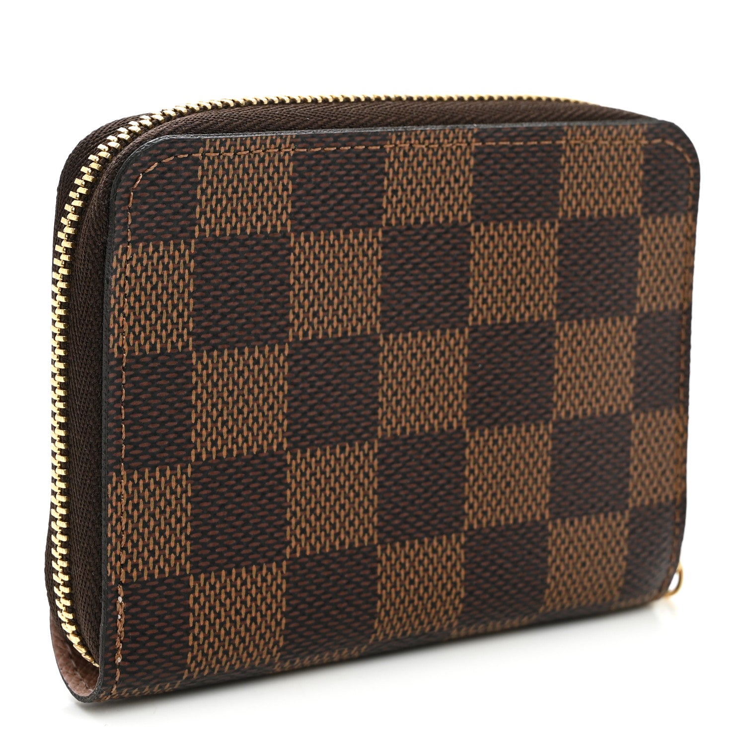 Louis Vuitton Damier Ebene Zippy Coin Purse Rose Ballerine 3 of 6