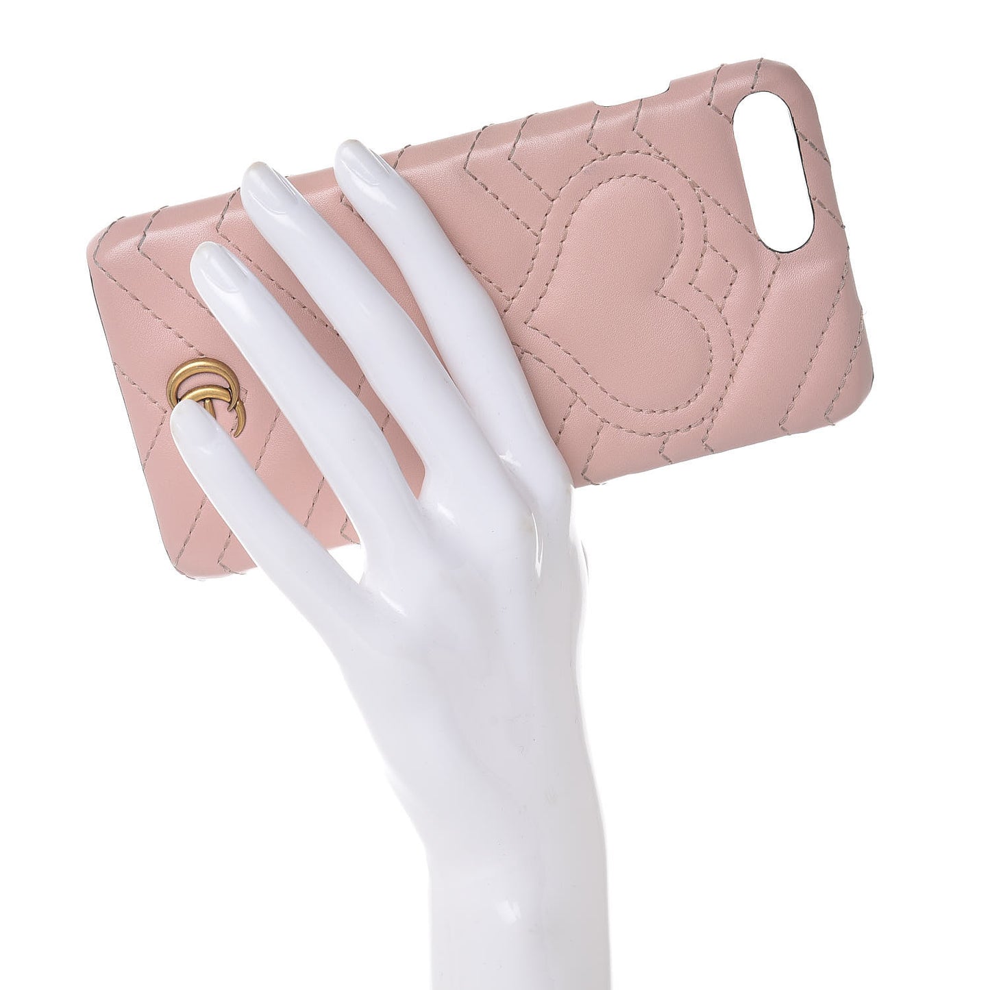 Calfskin Matelasse Marmont iPhone 7 Plus Case Pink