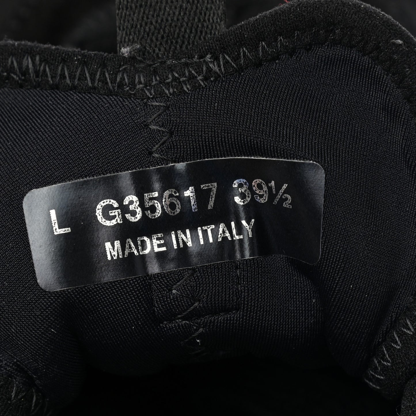 Velvet Calfskin Mixed Fibers CC Sneakers 39.5 Black