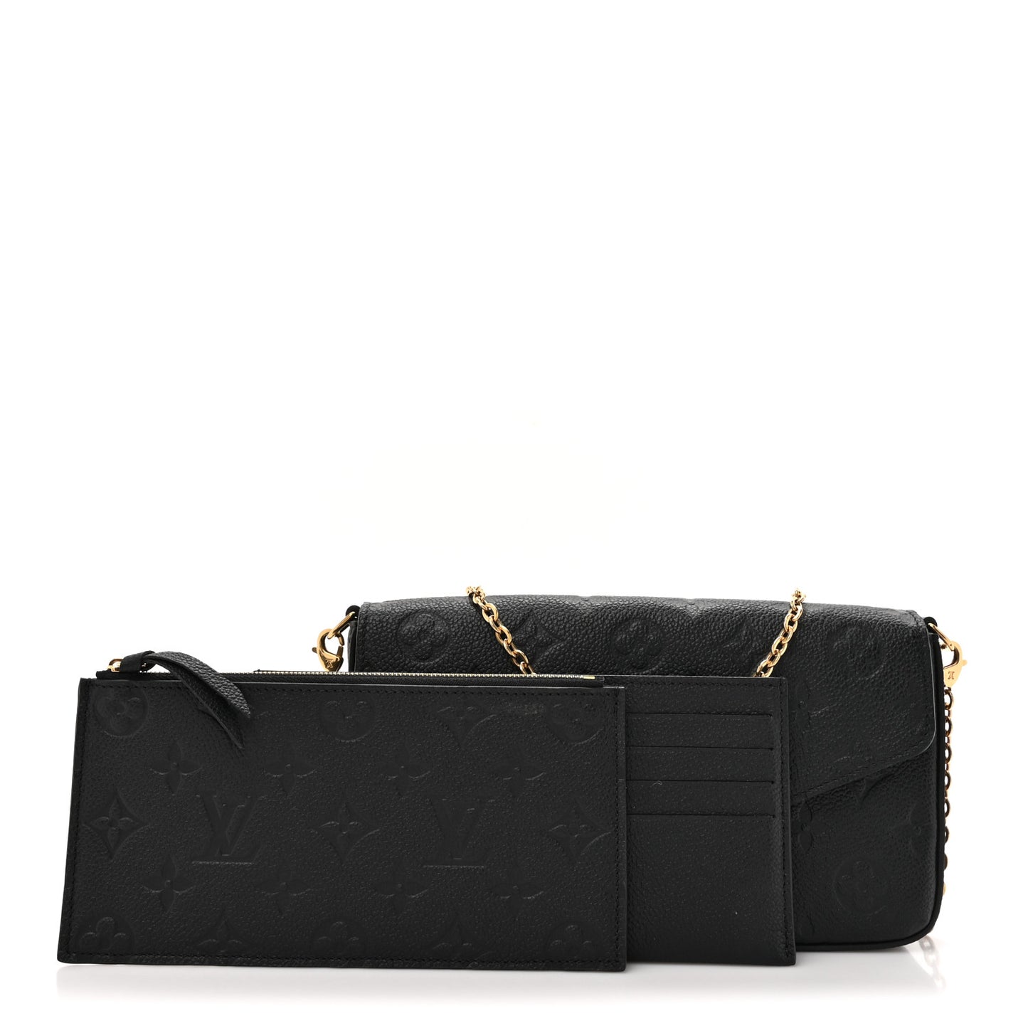 Empreinte Pochette Felicie Chain Wallet Black