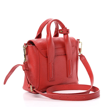 3.1 Phillip Lim 3.1 Textured Calfskin Mini Pashli Satchel Red 2 of 12