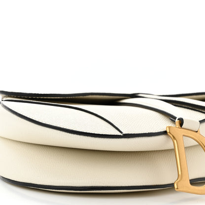 Christian Dior Grained Calfskin Saddle Bag With Strap Latte 9 of 11