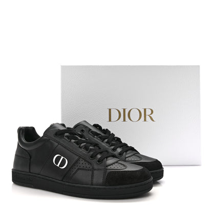 Christian Dior Calfskin Suede Logo Sneakers 36 Black 9 of 9