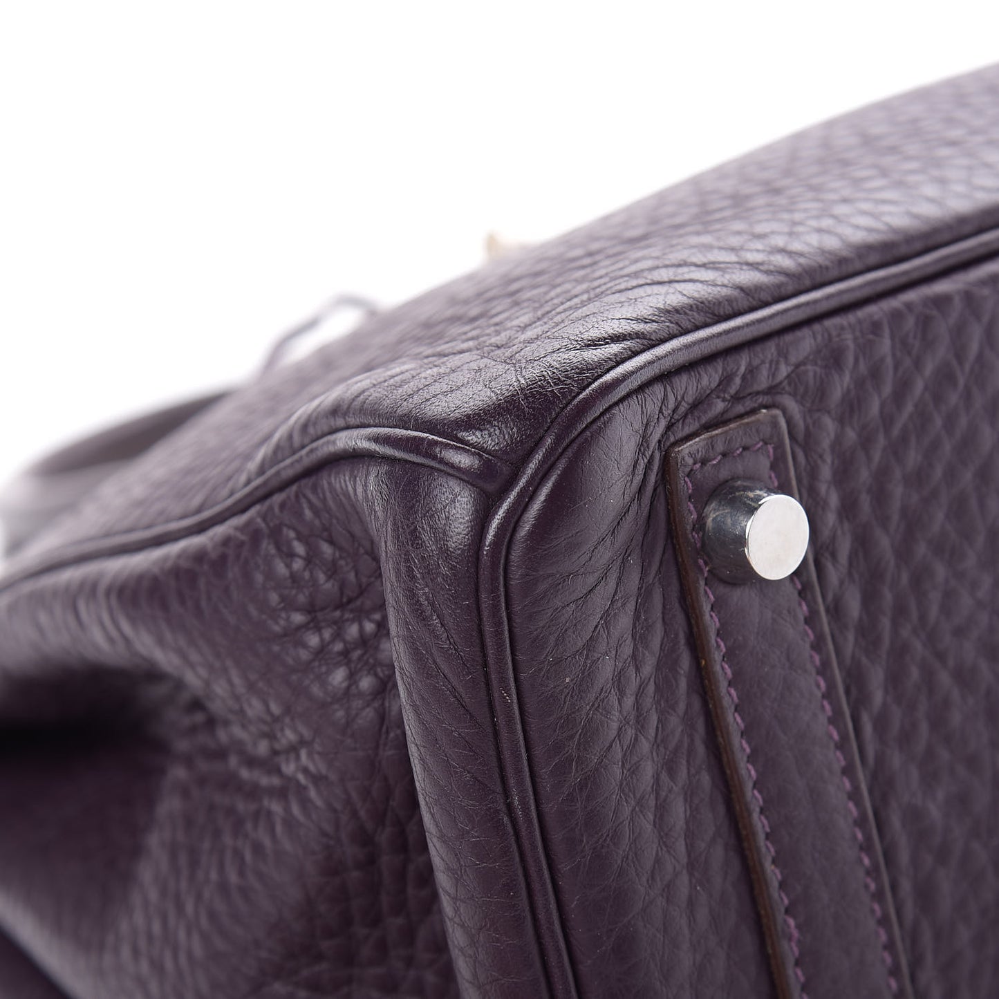 Taurillon Clemence Birkin 30 Raisin