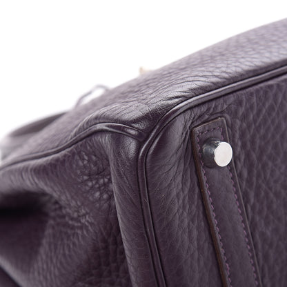 Hermes Taurillon Clemence Birkin 30 Raisin 35 of 39