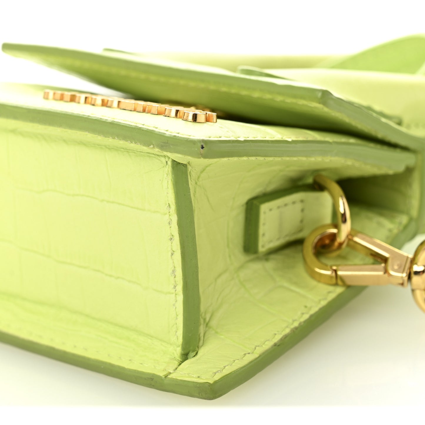 Calfskin Crocodile Embossed Le Chiquito Light Green