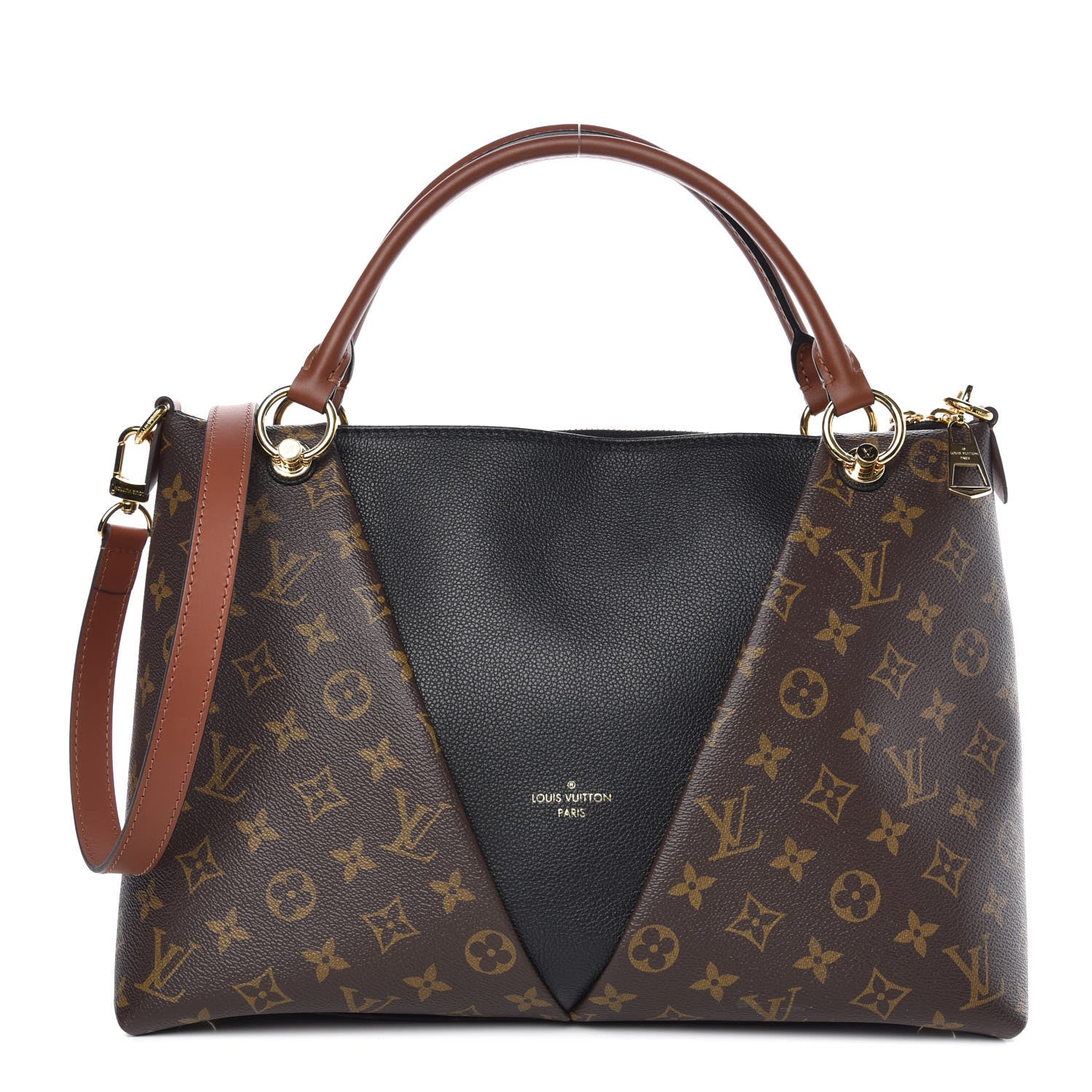 Louis Vuitton Monogram V Tote MM Black 1 of 9
