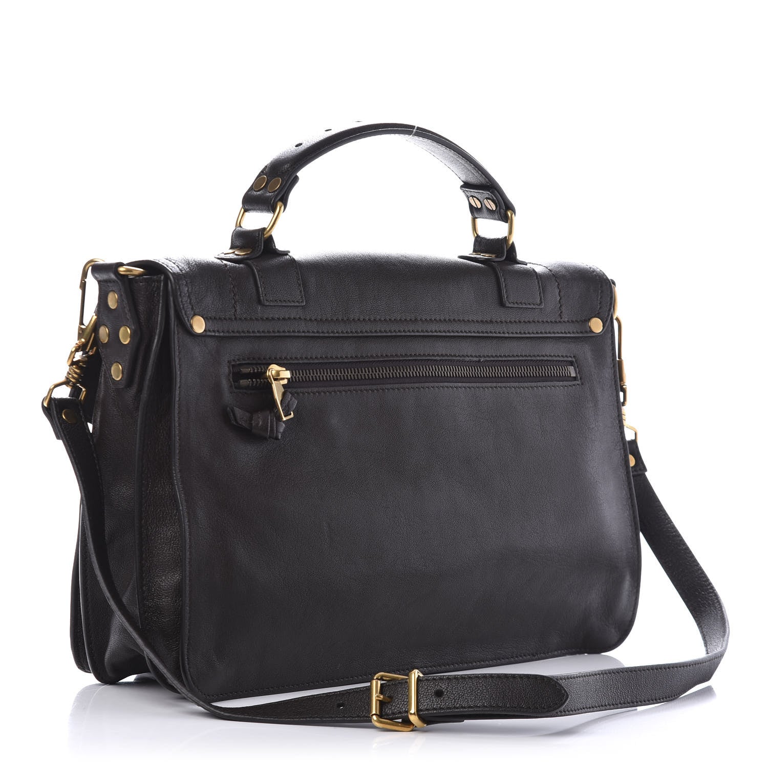 Proenza Schouler Lambskin Medium PS1 Satchel Dark Chocolate 2 of 12