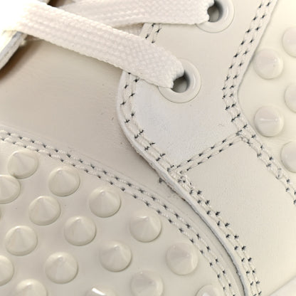 Christian Louboutin Calfskin Laminato Dino Spikes Yang Louis Flat Sneakers 37.5 Latte Gold 12 of 13