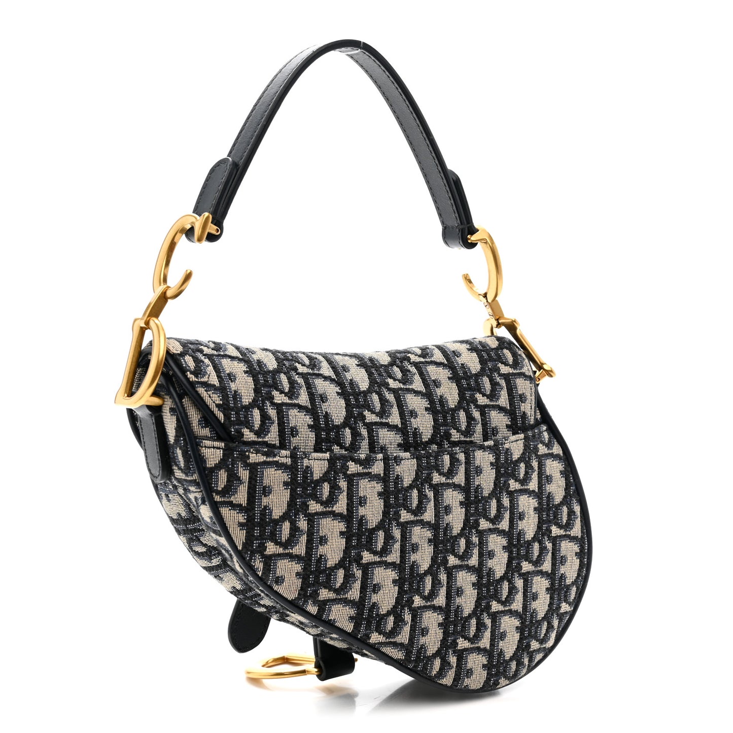 Oblique Mini Saddle Bag Blue