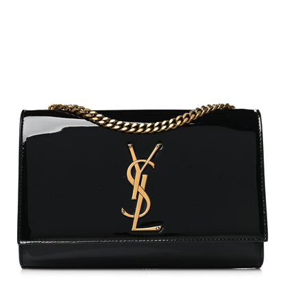 Saint Laurent Patent Small Monogram Kate Satchel Black 1 of 11