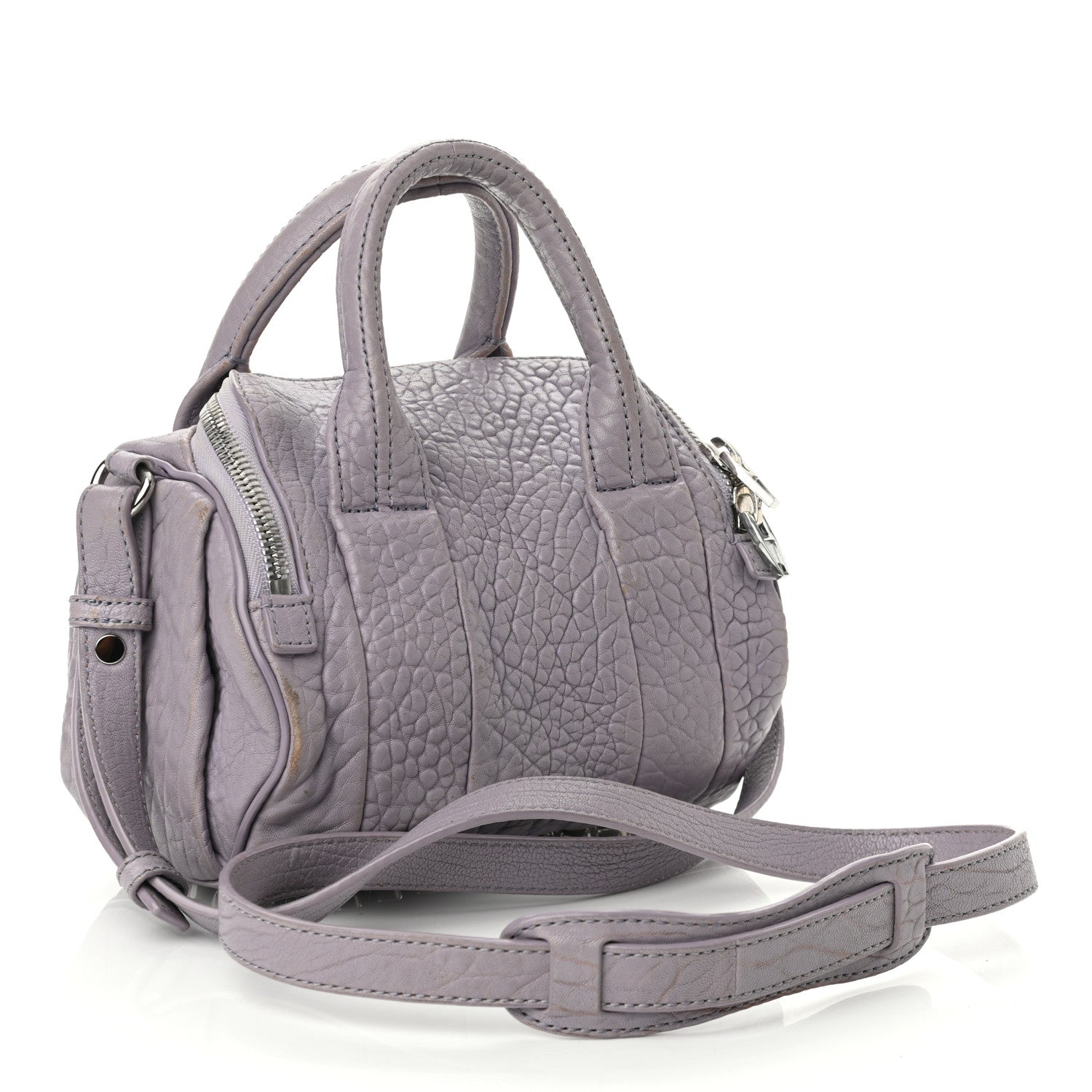 Alexander Wang Pebbled Lambskin Mini Rockie Lavender Rodhium Hardware 3 of 21