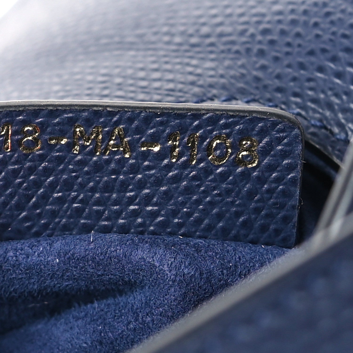 Christian Dior Grained Calfskin Mini Saddle Bag Navy 7 of 8
