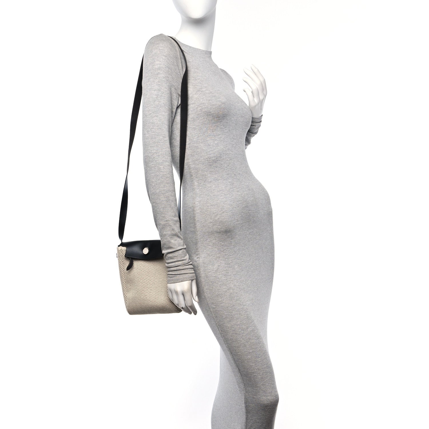 Hermes Toile Herbag TPM Natural Black 2 of 17