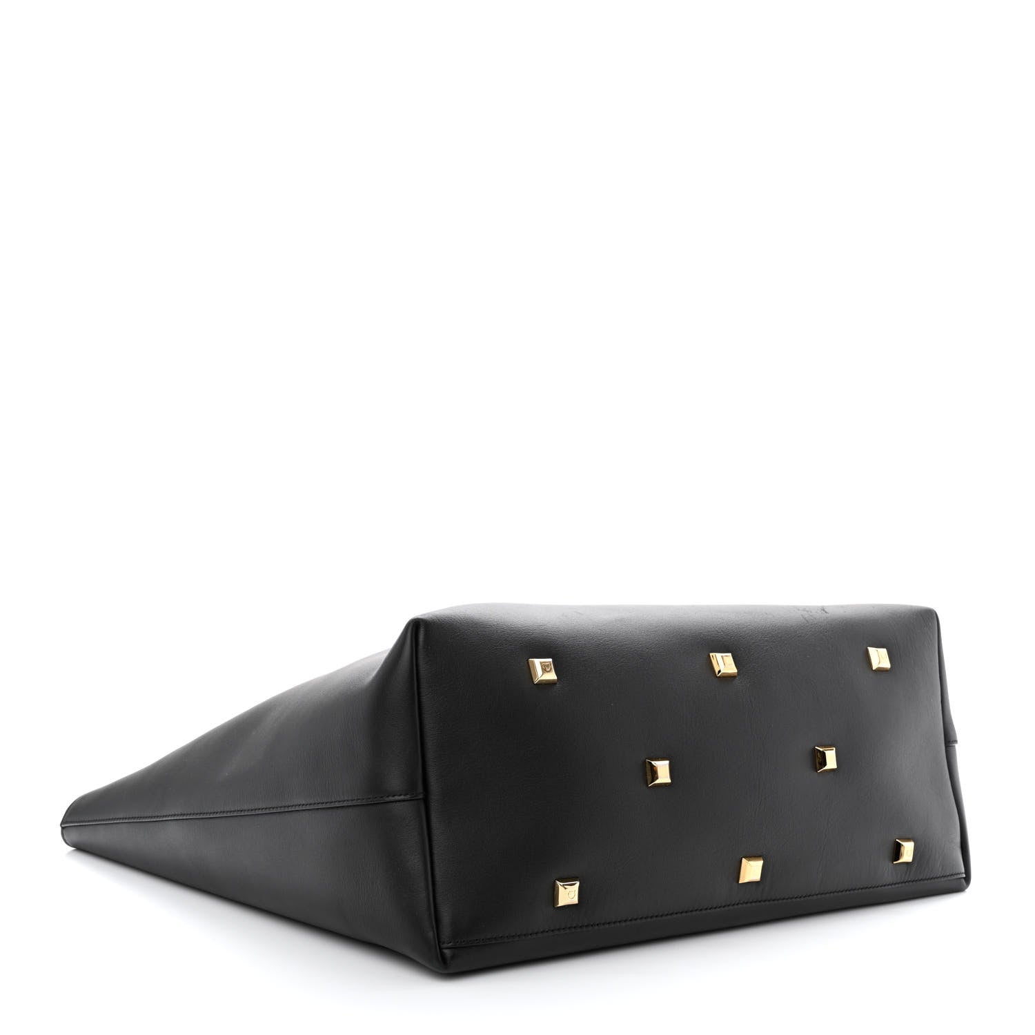Salvatore Ferragamo Calfskin Studio Tote Black 5 of 14