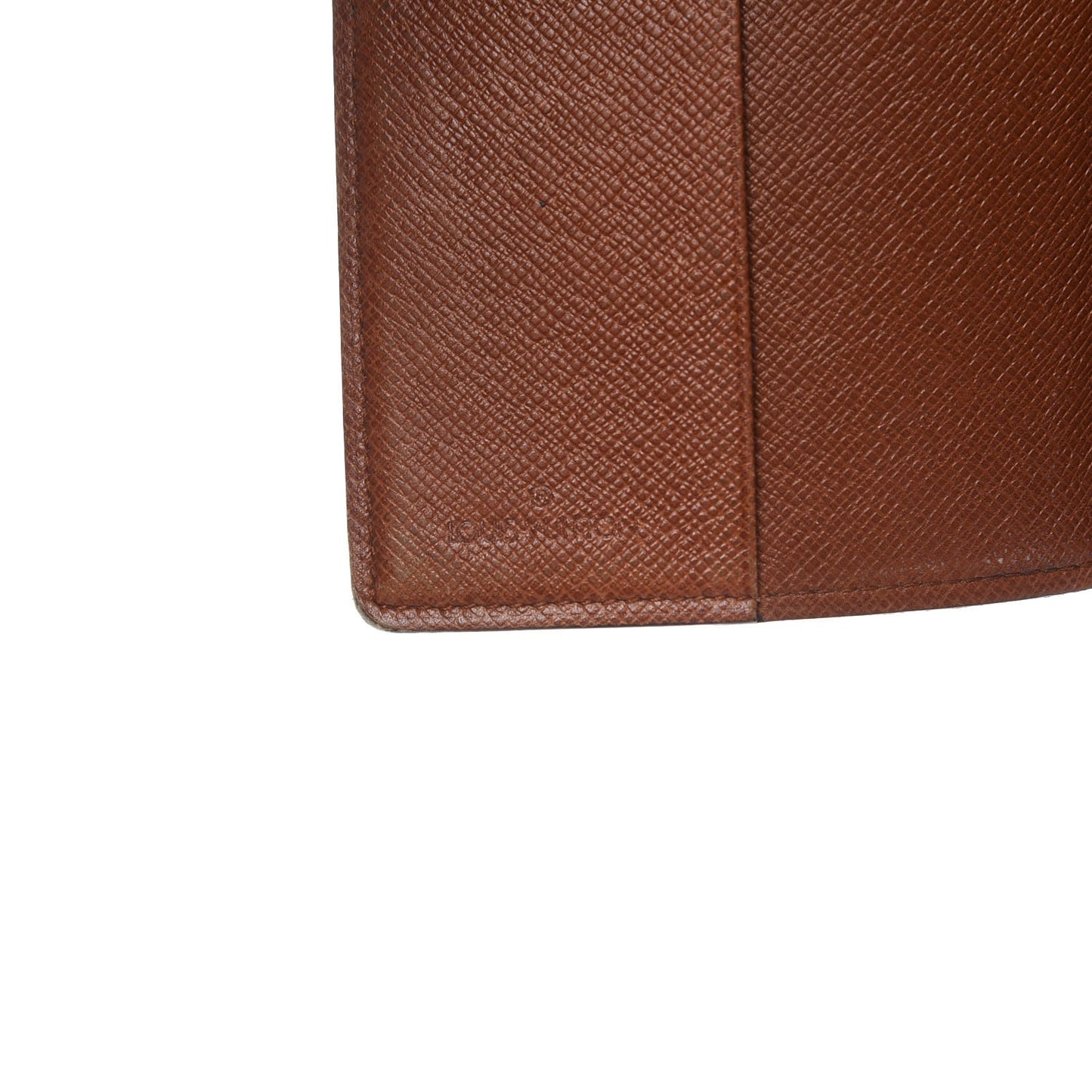 Monogram Simple Checkbook Holder Wallet Cover