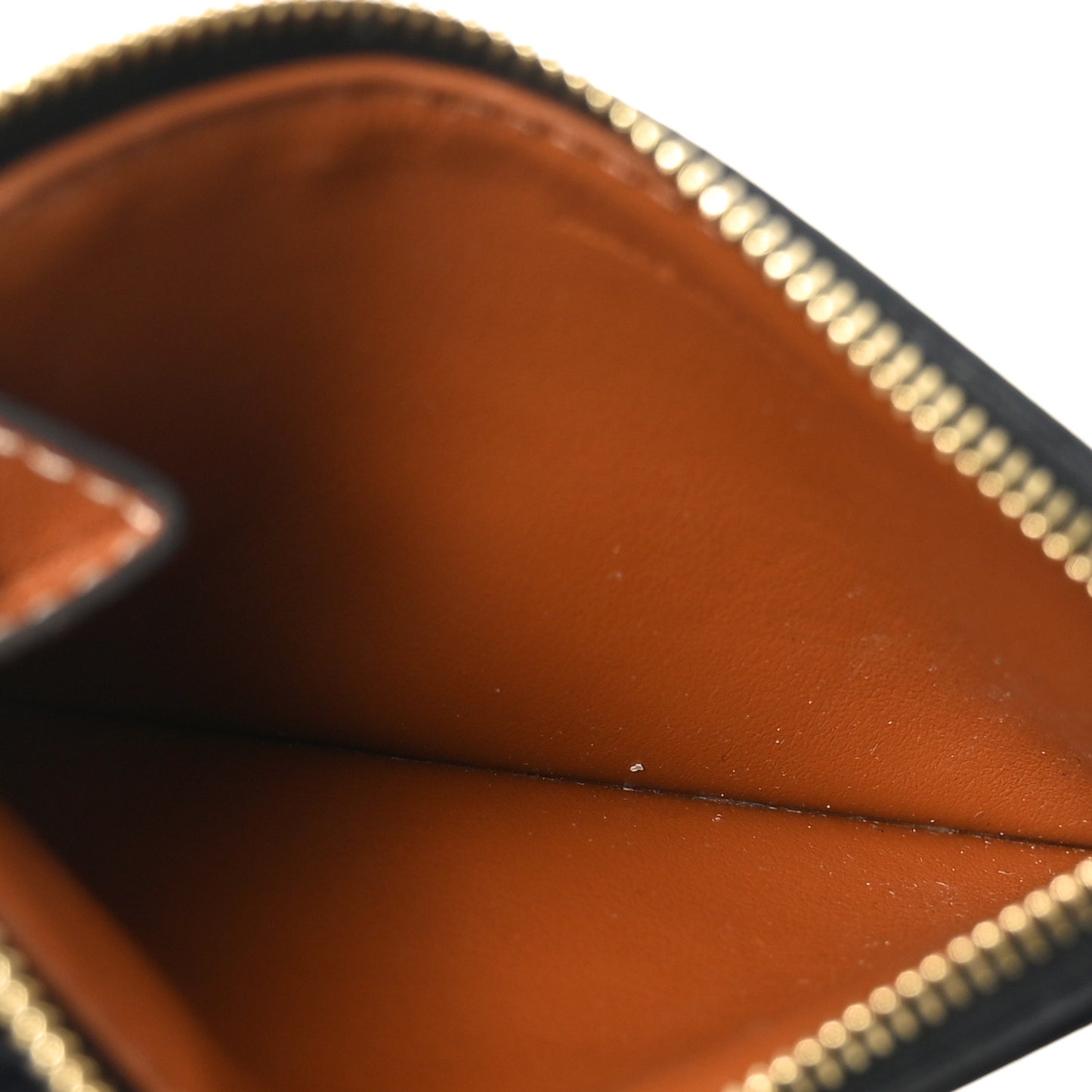 Triomphe Canvas Zipped Card Holder Tan