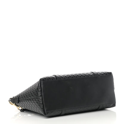Gucci Soft Microguccissima Small Zippered Satchel Black 4 of 11