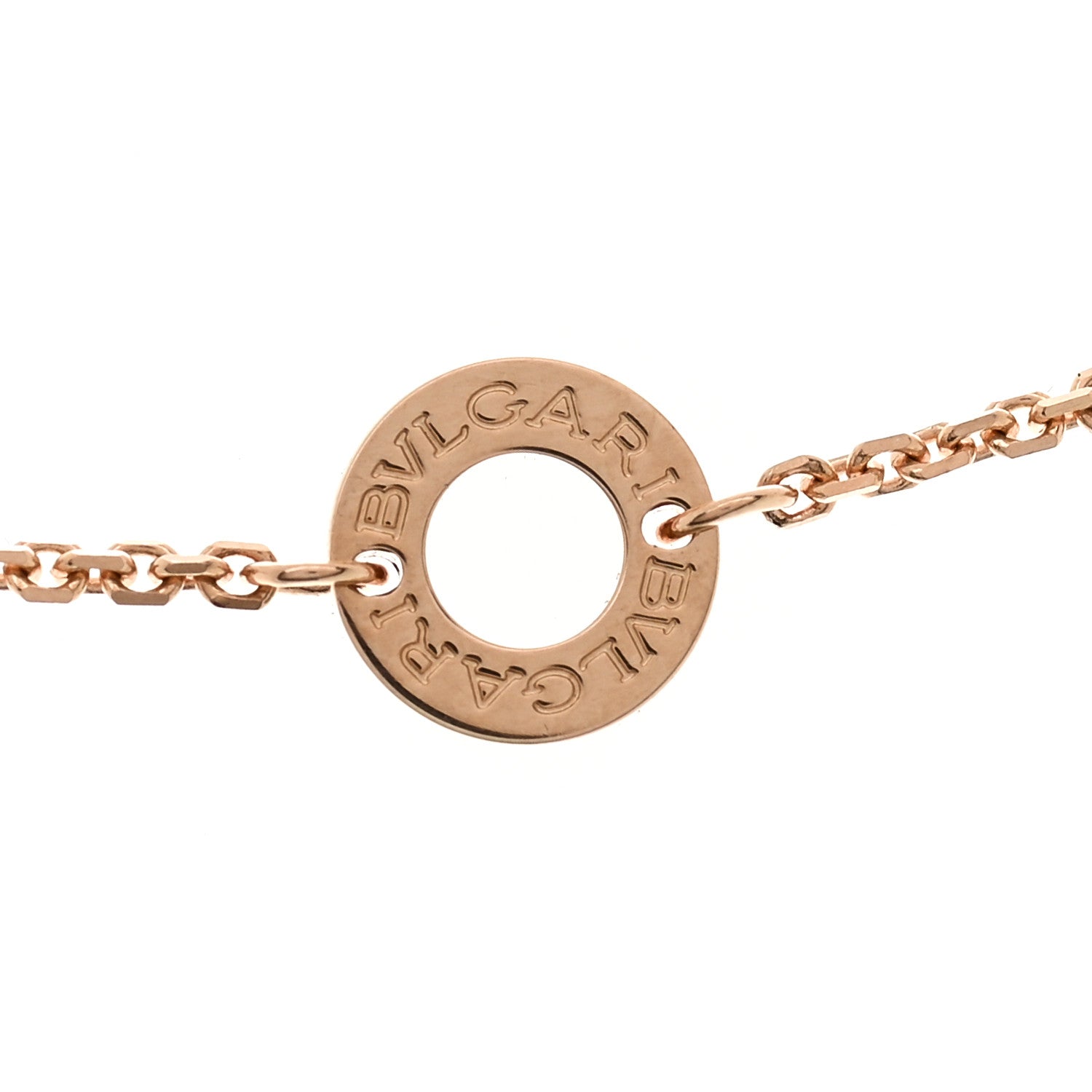Bulgari 18K Rose Gold Diamond Mother of Pearl Small Divas' Dream Pendant Necklace 4 of 9