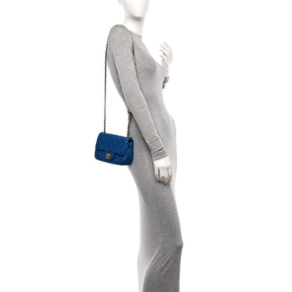 Chanel Lambskin Quilted Mini Pearl Crush Flap Blue 3 of 10