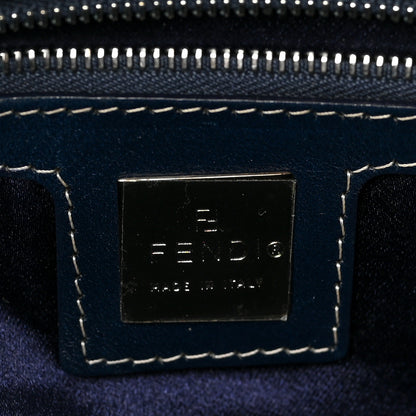 Fendi Zucchino Baguette Navy 6 of 8
