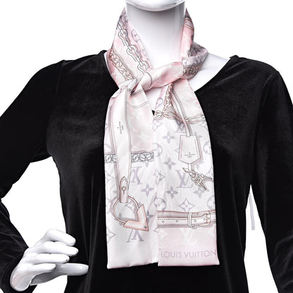 Louis Vuitton Silk Monogram Confidential Bandeau Light Pink 2 of 4