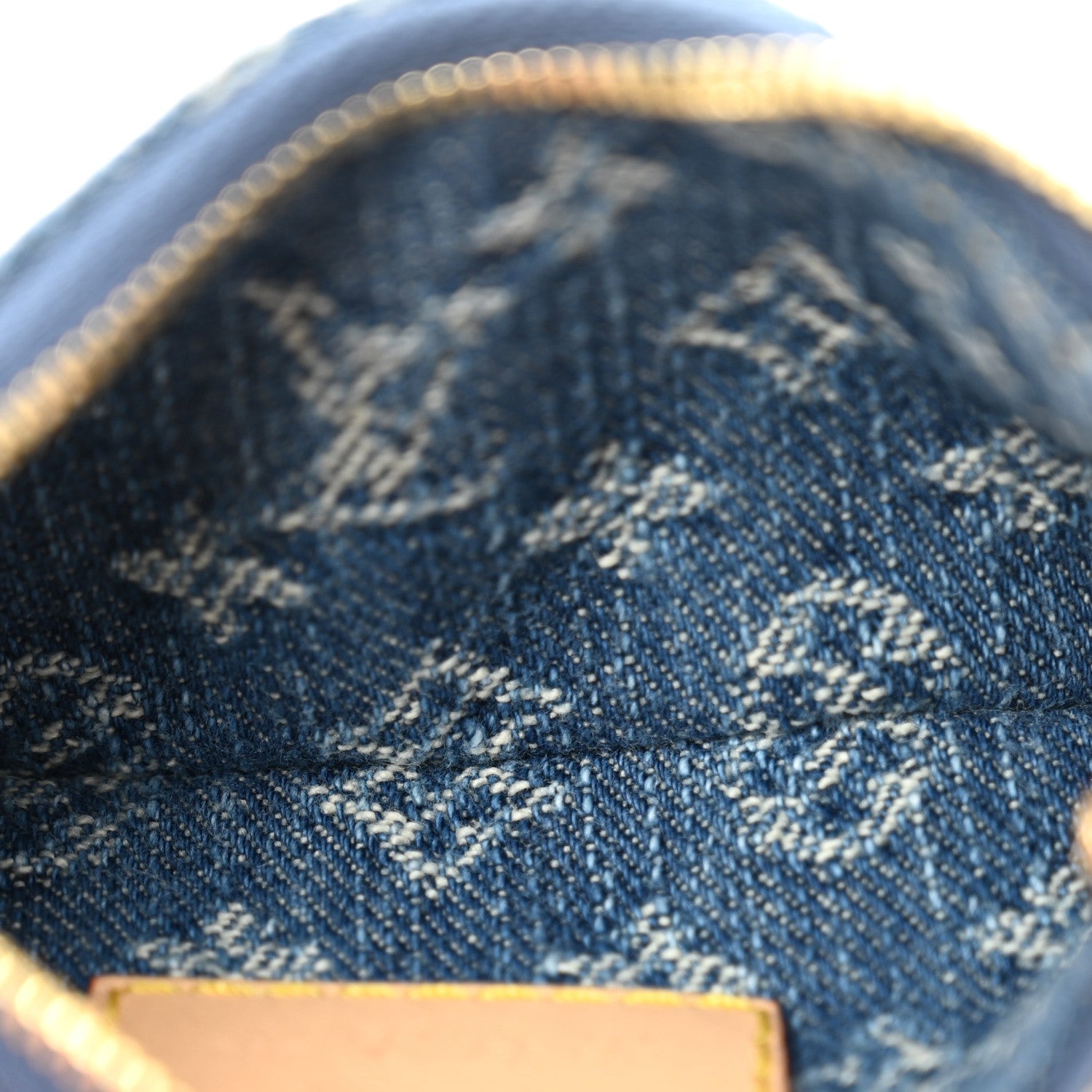 Louis Vuitton LV X TM Monogram Denim Cerises Key Pouch Blue 5 of 7