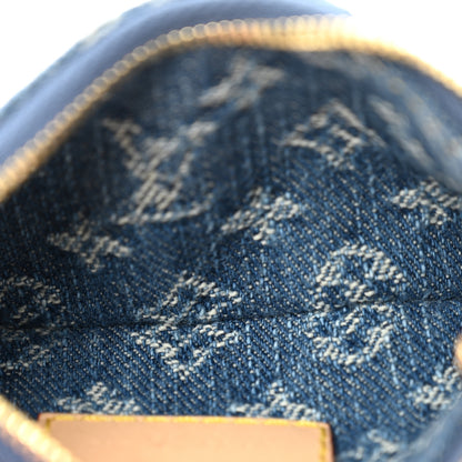 Louis Vuitton LV X TM Monogram Denim Cerises Key Pouch Blue 5 of 7