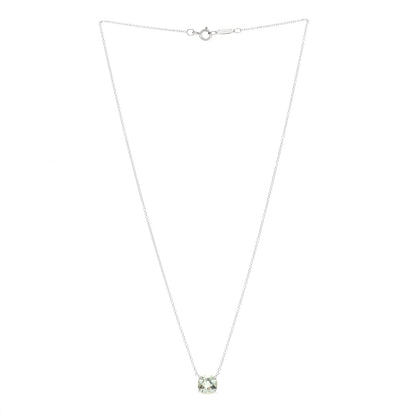 Tiffany Sterling Silver Prasiolite Sparklers Pendant Necklace 3 of 5