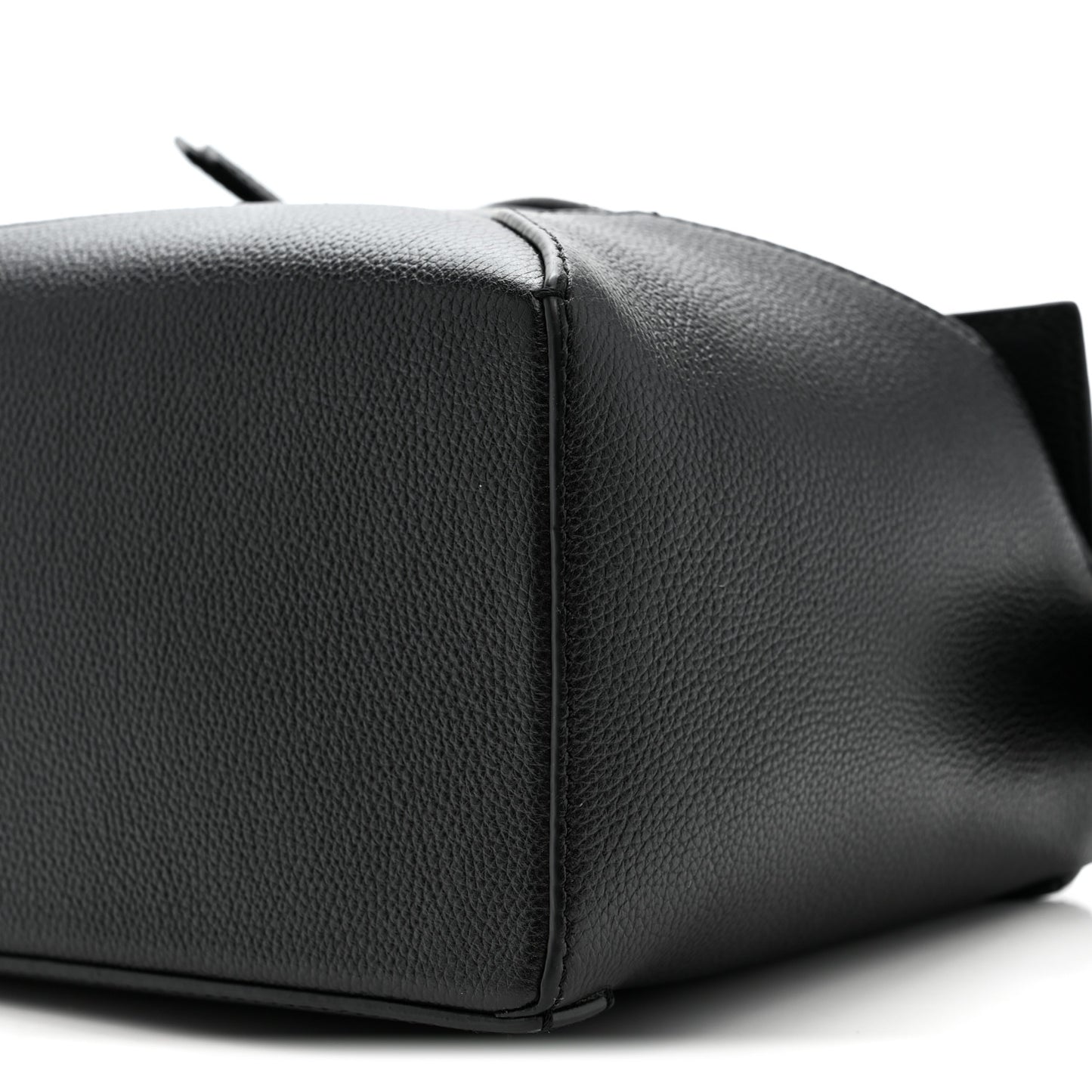 Calfskin Small Puzzle Edge Bag Black