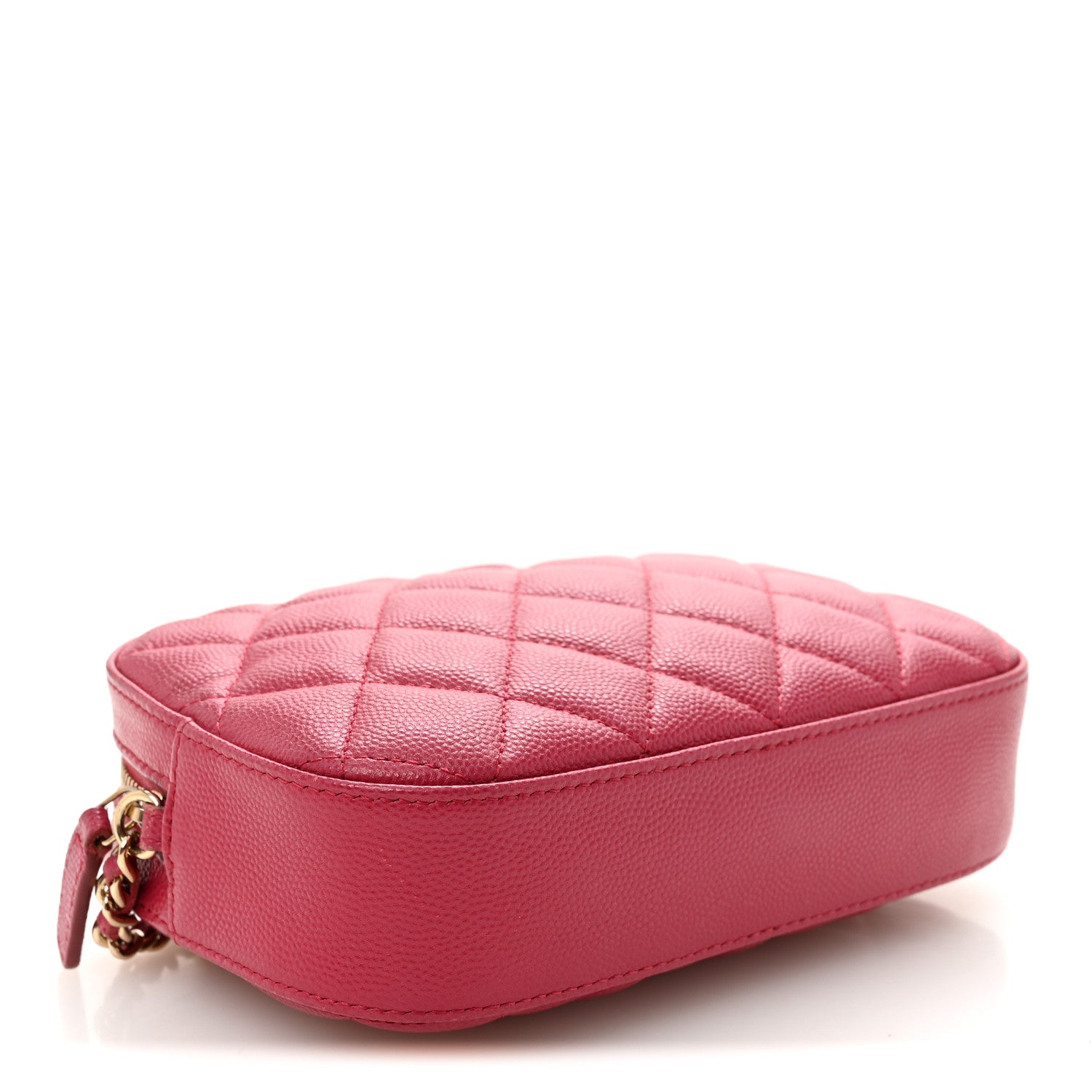 Chanel Caviar Quilted Camera Case Dark Pink 5 of 11