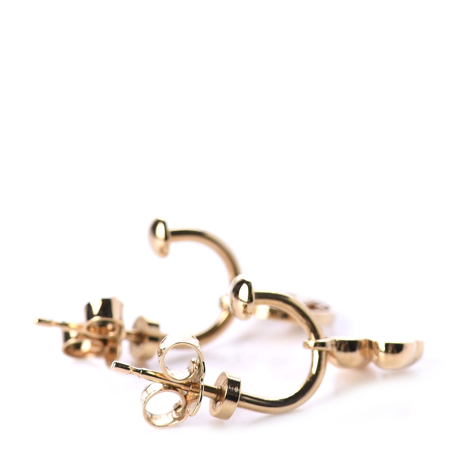 Louis Vuitton Brass Blooming Earrings Gold 3 of 4