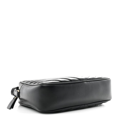 Saint Laurent Calfskin Matelasse Monogram Lou Camera Bag Black 4 of 10