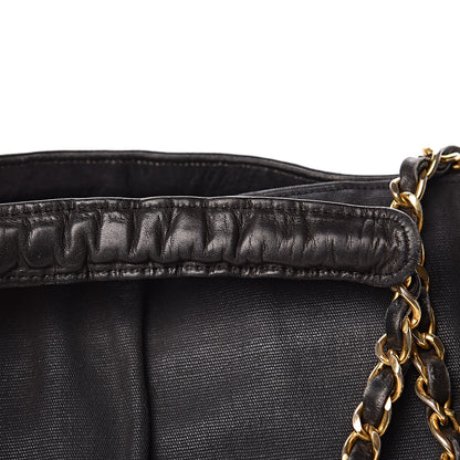 Chanel Canvas Calfskin Shopping Tote Black 18 of 18