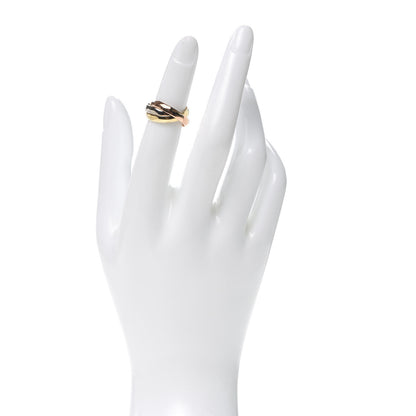 Cartier 18K Pink Yellow White Gold Classic Les Must De Cartier Trinity Ring 48 4.5 2 of 4