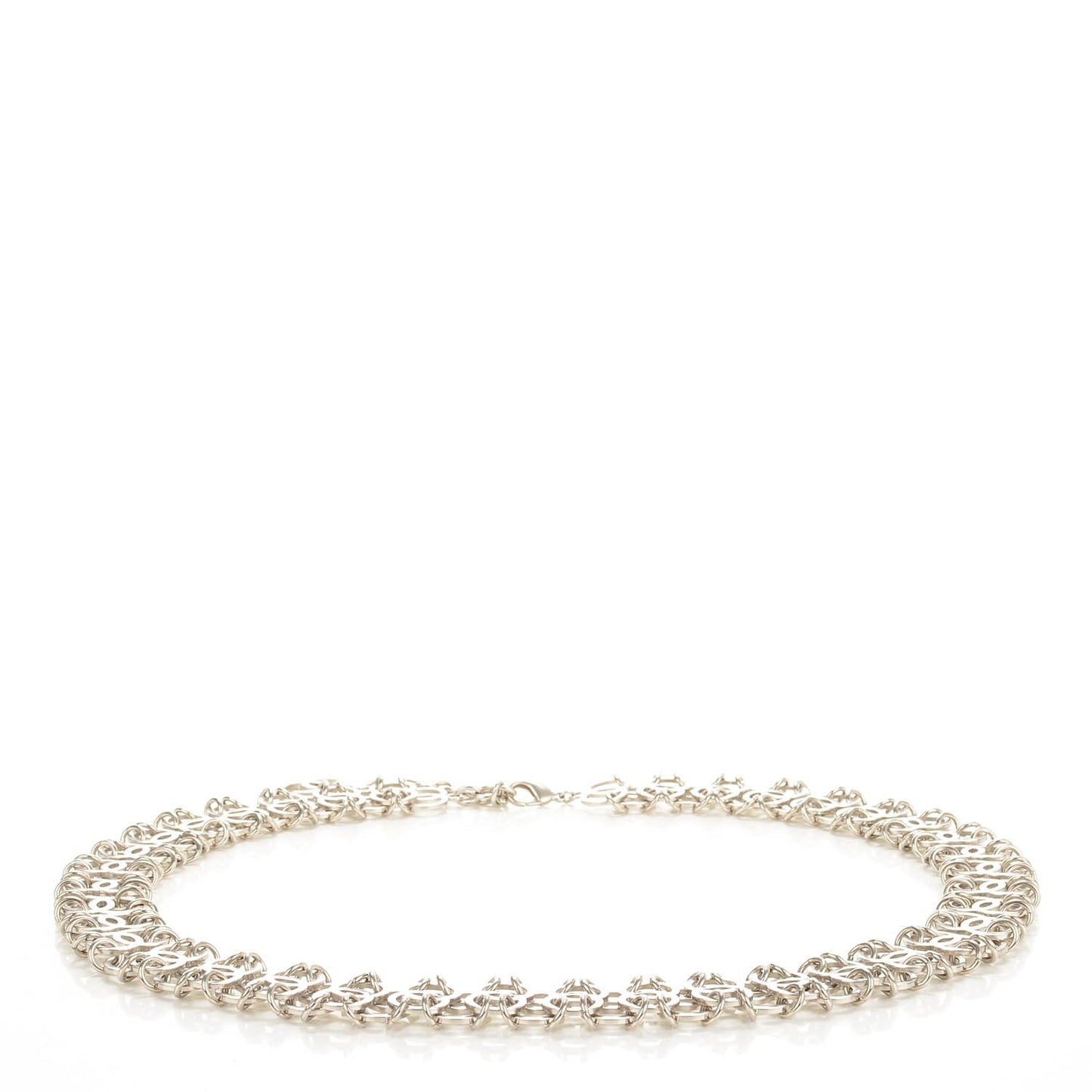 Chain CC Belt Silver