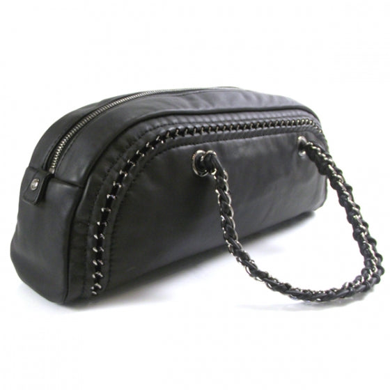 Chanel Leather Luxe Ligne Bowler Black 3 of 6