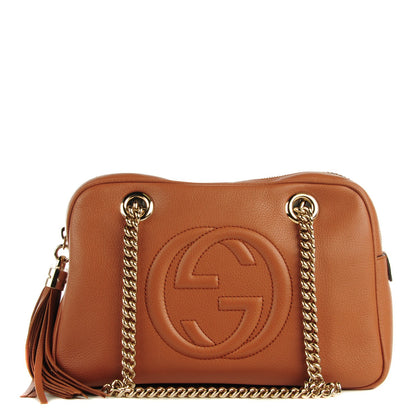 Gucci Pebbled Calfskin Small Soho Bowler Moka 1 of 7