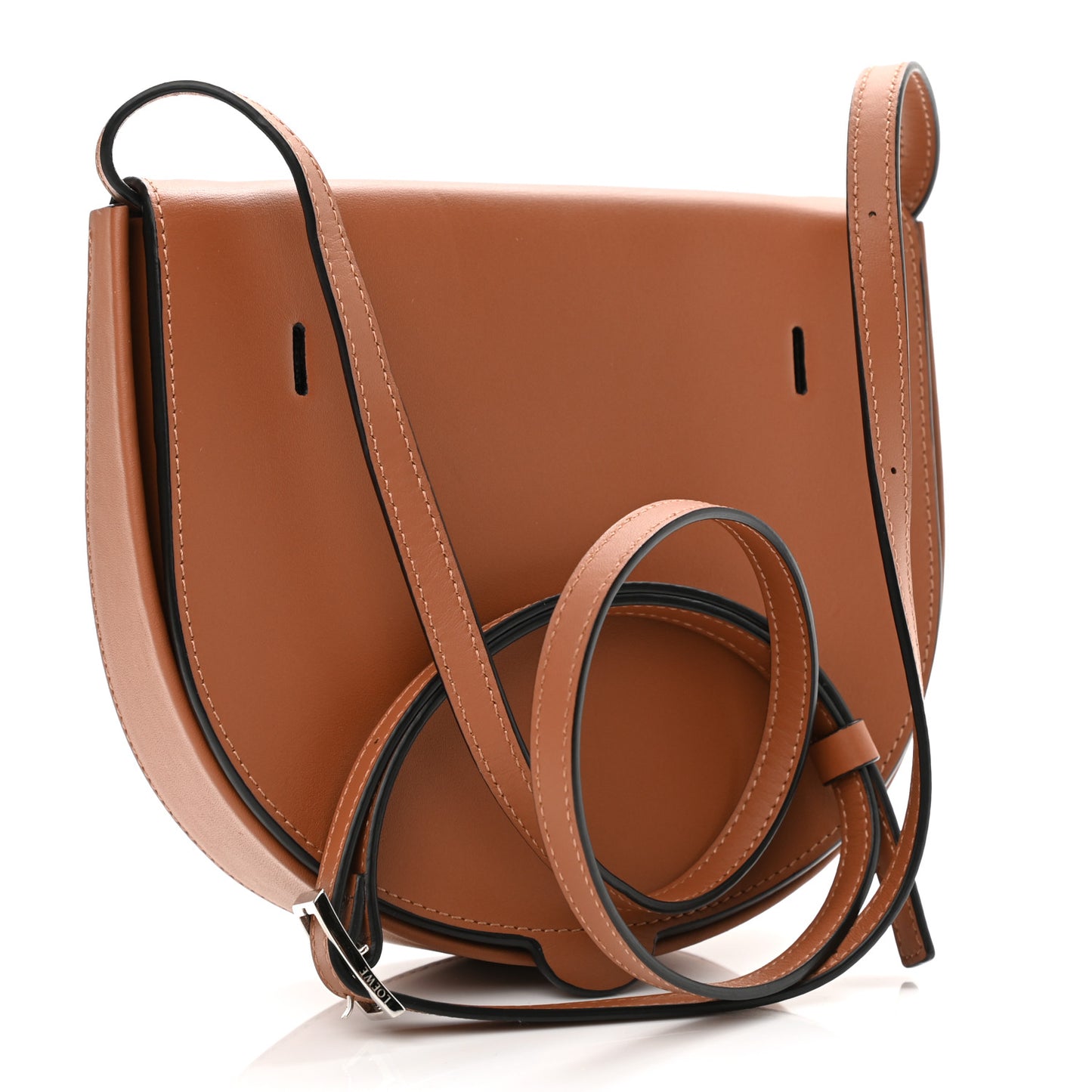 Soft Calfskin Small Heel Bag Tan