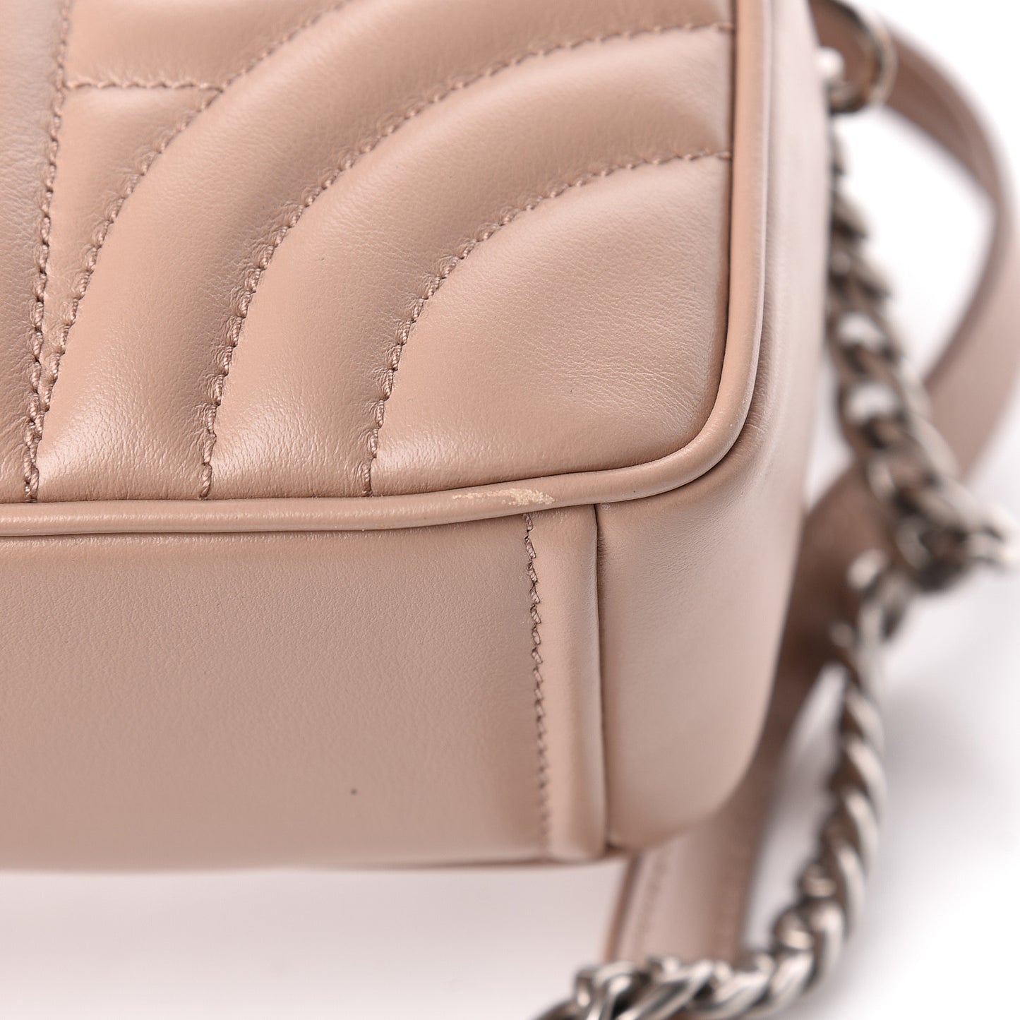 Soft Calfskin Diagramme Crossbody Bag Cipria