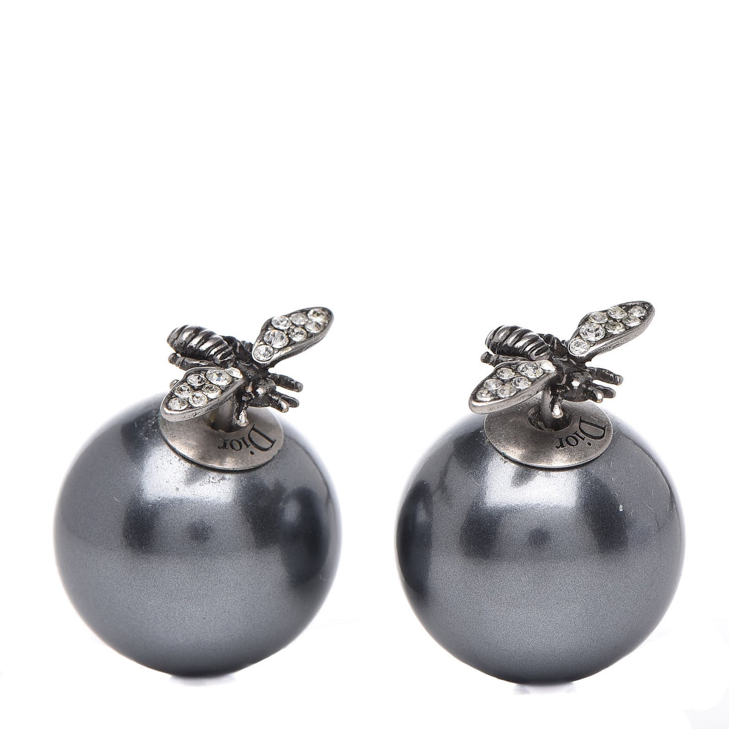 Mise En Dior Tribal Bee Earrings Grey
