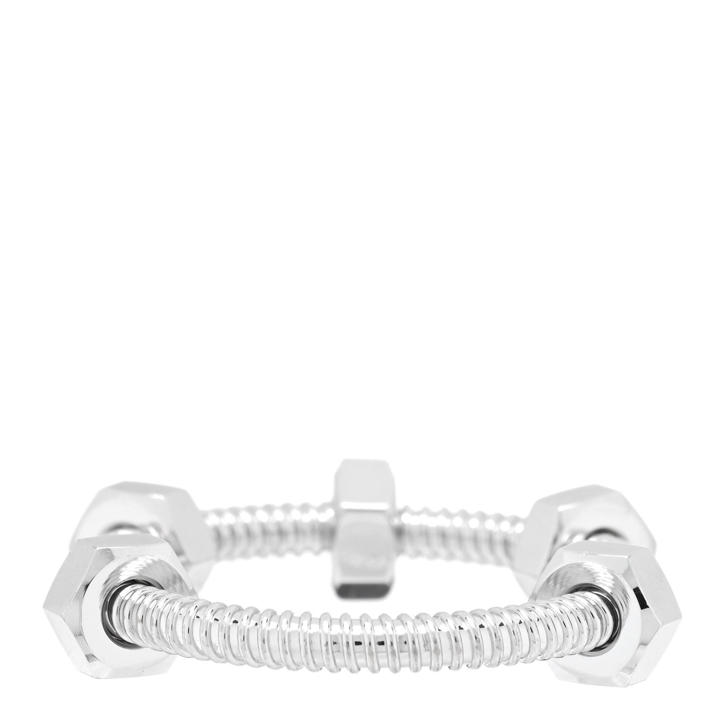 18K White Gold Ecrou De Cartier Ring 58 8.5