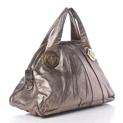 Gucci Metallic Calfskin Medium Hysteria Top Handle Bag Gold 3 of 18