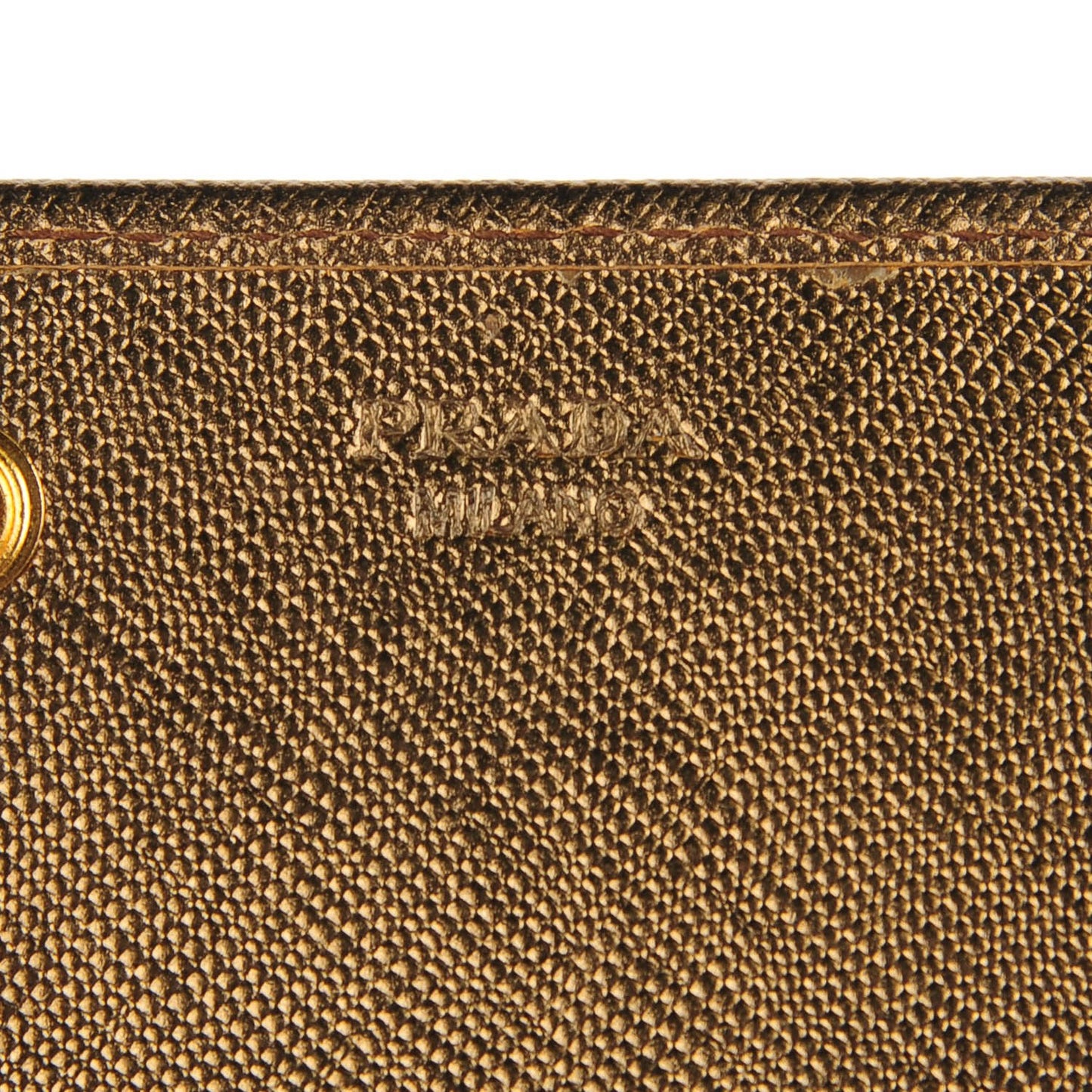 Saffiano Triangle Continental Flap Wallet Bronzo