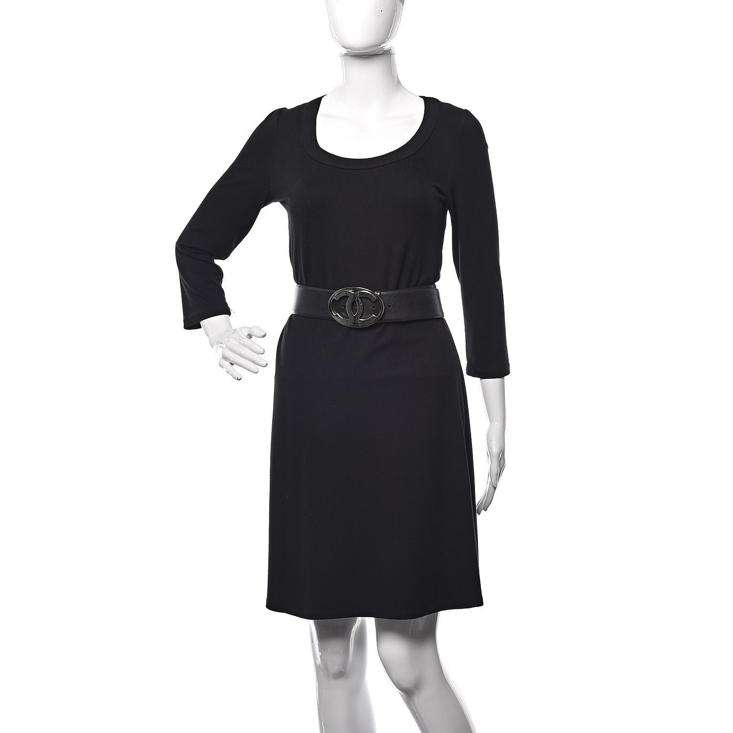 Chanel Calfskin CC Belt 80 32 Black 2 of 9