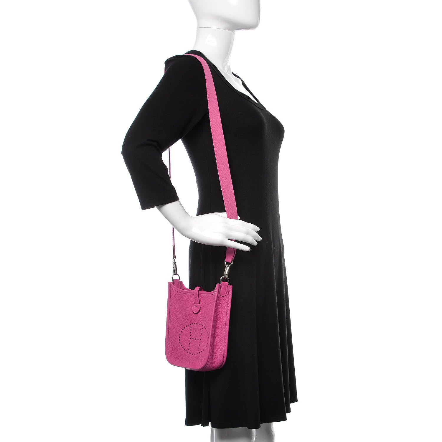 Hermes Taurillon Clemence Evelyne TPM Magnolia 2 of 10