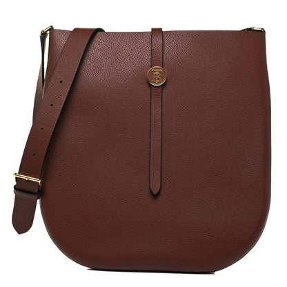 Burberry Grained Calfskin Medium TB Besace Bag Tan 1 of 8